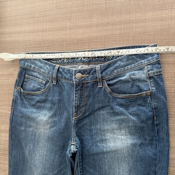 Esprit - Smart Straight Distressed Dark Blue Jeans - Size 32 - Picture 11 of 14
